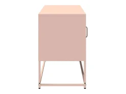 Mueble para TV de acero rosa 100,5x39x60,5 cm