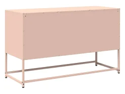 Mueble para TV de acero rosa 100,5x39x60,5 cm