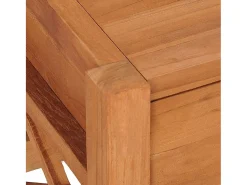 Mueble para TV de madera reciclada de teca 140x40x45 cm
