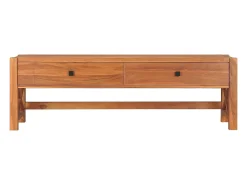 Mueble para TV de madera reciclada de teca 140x40x45 cm