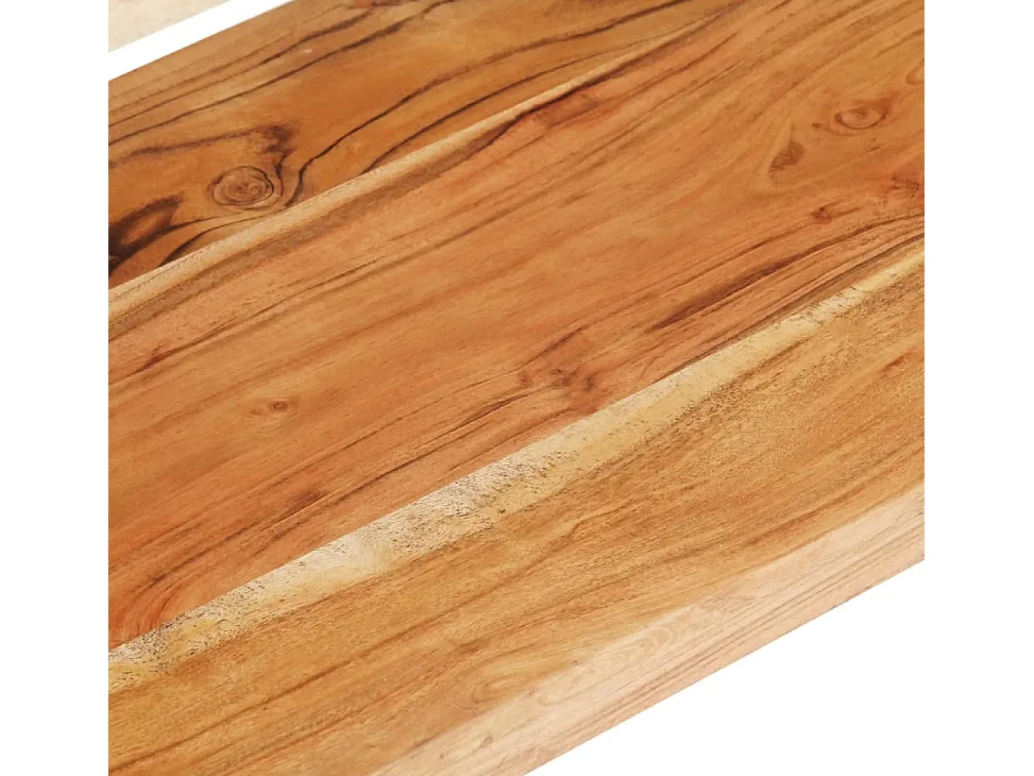 Mueble para TV de madera maciza de acacia 130x40x40 cm