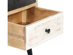 Mueble para TV de madera maciza de mango 115x30x47 cm