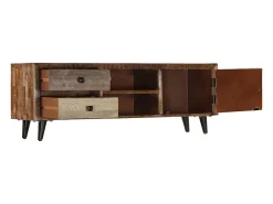 Mueble para TV de madera maciza de mango 118x30x40 cm
