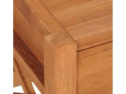 Mueble para TV de madera reciclada de teca 100x40x45 cm