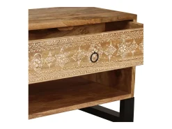Mueble para TV de mandera maciza de mango 120x30x40 cm