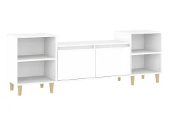 Mueble para TV madera contrachapada blanco 160x35x55 cm ES40739