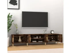 Mueble para TV madera contrachapada roble ahumado 180x31,5x40cm