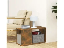 Mueble para TV madera contrachapada roble ahumado 60x24x32 cm