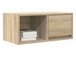 Mueble para TV madera contrachapada roble ahumado 60x31x25,5 cm