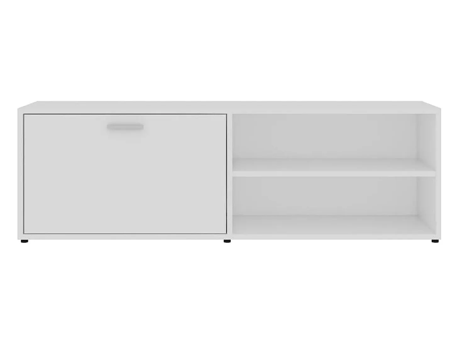 Mueble para TV madera contrachapada blanco 120x34x37 cm