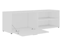 Mueble para TV madera contrachapada blanco 120x34x37 cm