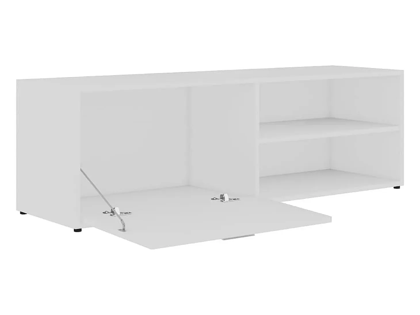Mueble para TV madera contrachapada blanco 120x34x37 cm