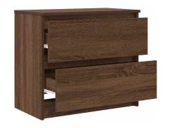 Mueble para TV madera contrachapada marrón roble 60x35x54 cm