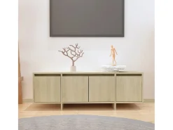 Mueble para TV madera contrachapada roble Sonoma 120x30x40,5 cm