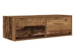 Mueble para TV madera contrachapada envejecida 80x31x25,5 cm