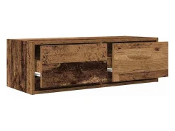 Mueble para TV madera contrachapada envejecida 80x31x25,5 cm