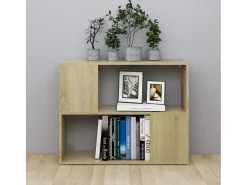 Mueble para TV madera contrachapada roble Sonoma 80x24x63 cm