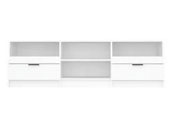 Mueble para TV madera contrachapada blanco 150x33,5x45 cm ES99116