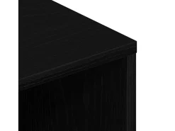 Mueble para TV madera contrachapada roble negro100x40x40 cm