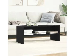 Mueble para TV madera contrachapada roble negro100x40x40 cm