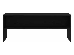 Mueble para TV madera contrachapada roble negro100x40x40 cm