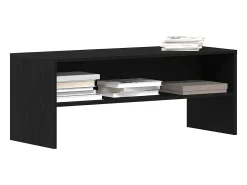 Mueble para TV madera contrachapada roble negro100x40x40 cm