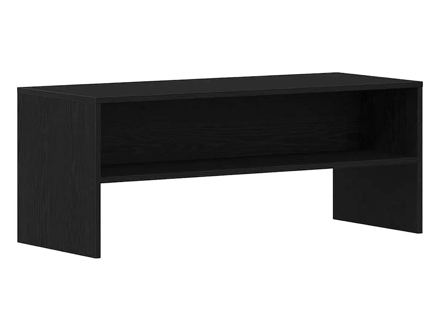 Mueble para TV madera contrachapada roble negro100x40x40 cm