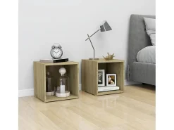 Mueble para TV madera contrachapada roble Sonoma 37x35x37 cm