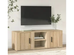 Mueble para TV madera contrachapada roble Sonoma 100x31,5x35 cm