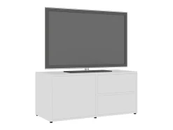 Mueble para TV madera contrachapada blanco 80x34x36 cm