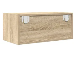 Mueble para TV madera contrachapada roble ahumado 60x31x25,5 cm