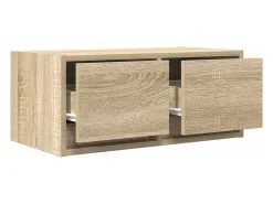Mueble para TV madera contrachapada roble ahumado 60x31x25,5 cm