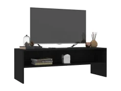 Mueble para TV madera contrachapada negro 120x40x40 cm ES28341