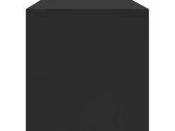 Mueble para TV madera contrachapada negro 120x40x40 cm ES28341