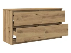 Mueble para TV madera de ingeniería roble artisan 100x35x54 cm