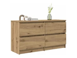 Mueble para TV madera de ingeniería roble artisan 100x35x54 cm