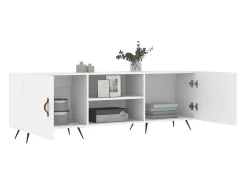 Mueble para TV madera de ingeniería blanco 150x30x50 cm