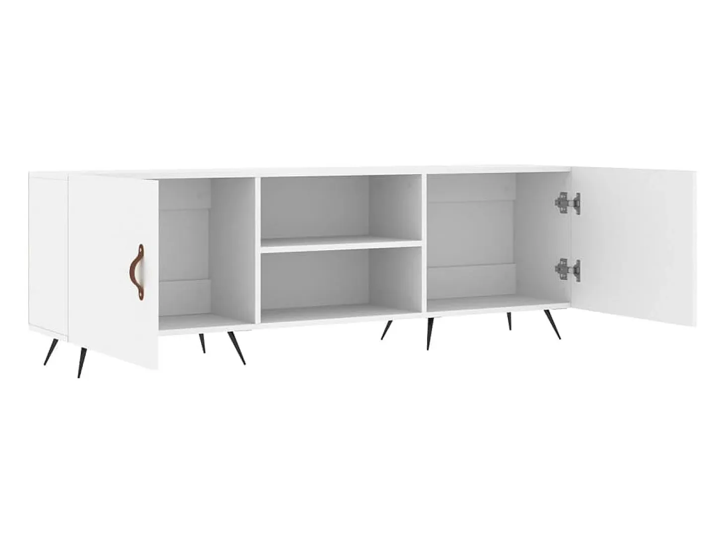 Mueble para TV madera de ingeniería blanco 150x30x50 cm