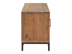 Mueble para TV madera maciza pino reciclada marrón 110x35x48 cm