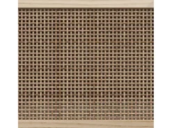 Mueble para TV madera maciza pino y ratán natural 105x30x40 cm