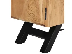 Mueble para TV madera maciza de acacia 140x30x45 cm