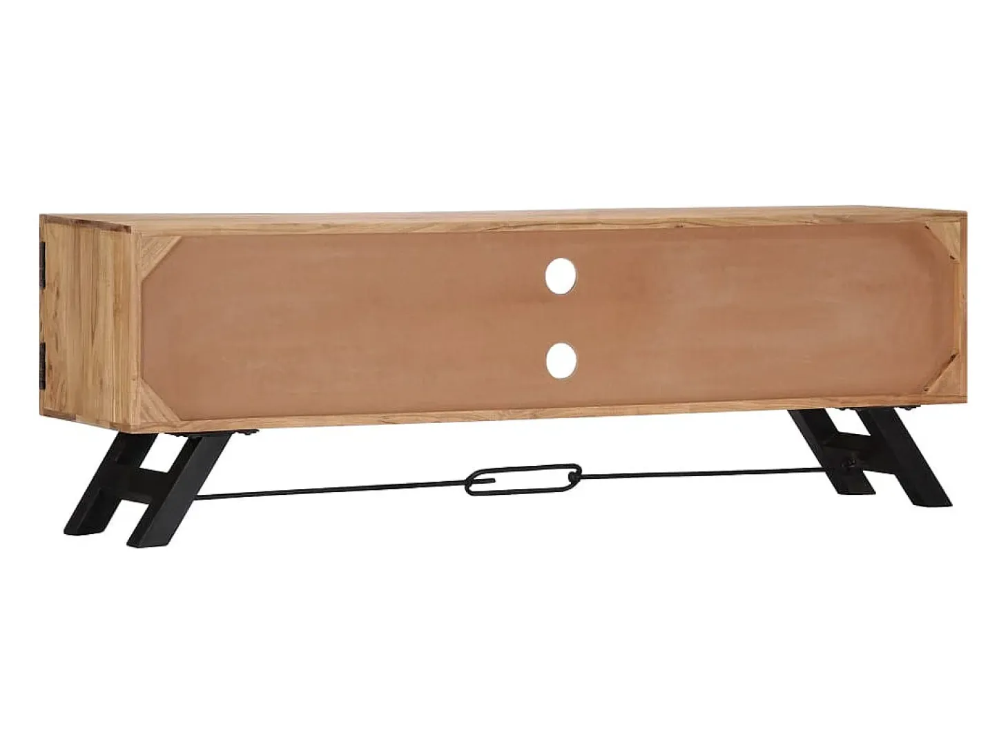 Mueble para TV madera maciza de acacia 140x30x45 cm