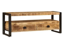 Mueble para TV madera maciza de mango 120x35x45 cm
