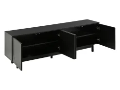 Mueble para TV moderno - con estantes ajustables - de tablero de partículas - Negro
