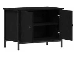 Mueble para TV Roble negro 60 x 35 x 45 cm Madera contrachapada