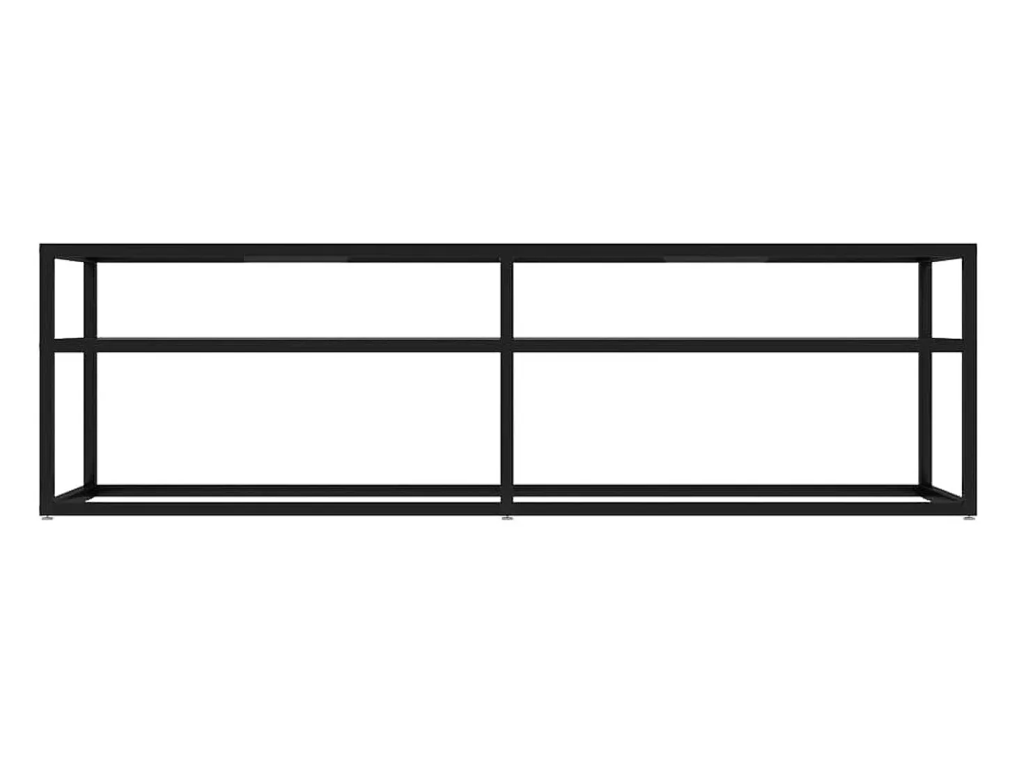 Mueble para TV vidrio templado transparente 140x40x40,5 cm
