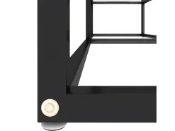 Mueble para TV vidrio templado transparente 140x40x40,5 cm