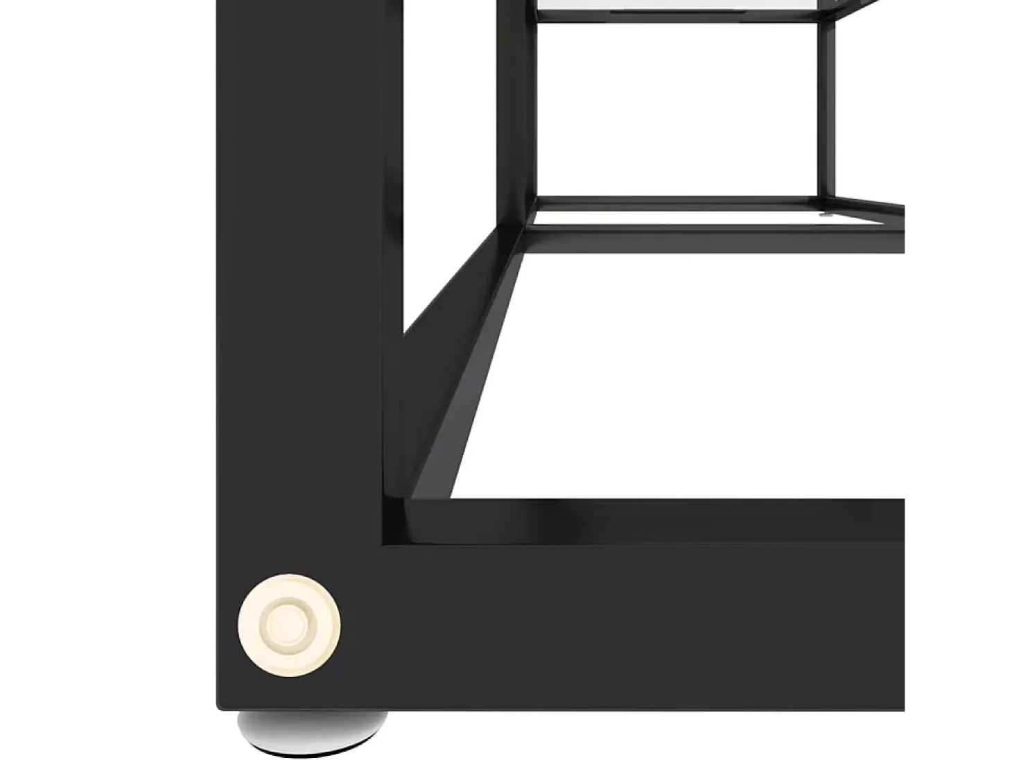 Mueble para TV vidrio templado transparente 140x40x40,5 cm