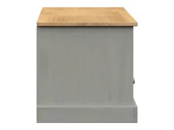 Mueble para TV VIGO madera maciza de pino gris 156x40x40 cm