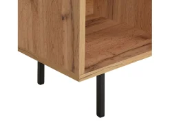 Mueble para TV 140x52x35.5 cm madera natural de roble
